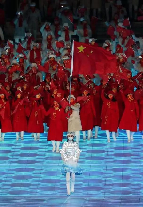 冬奥会开幕式中国队入场
