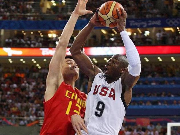 中国对美国篮球的相关图片